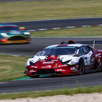 Dennis Waszek brings his Lamborghini to victory at Lausitzring
